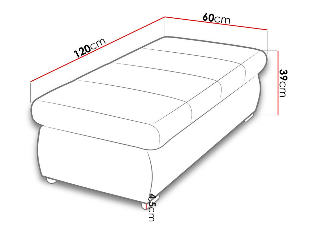 Tapacirana klupa Comfivo 123 (Venus Velvet 2916)