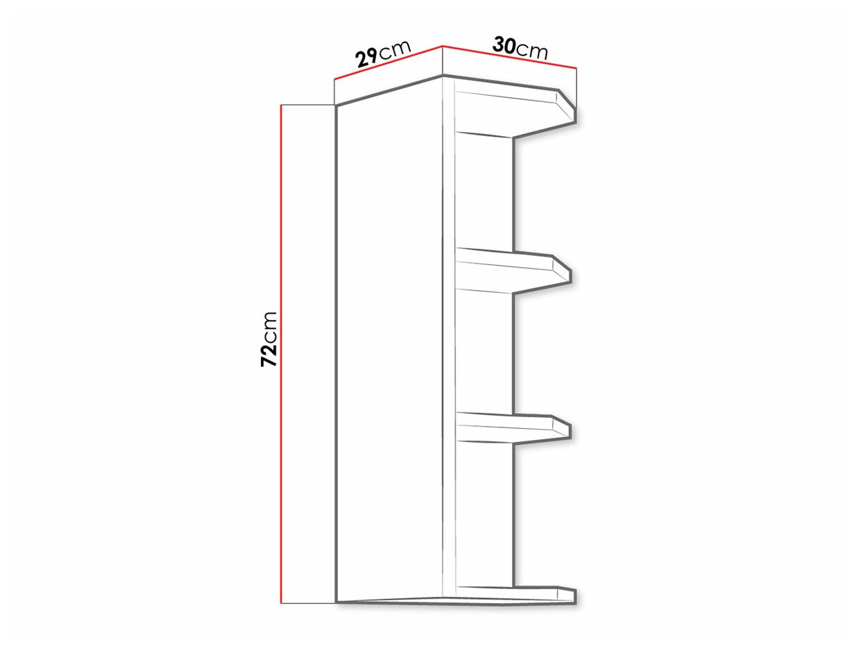Zidna polica Retro White 143