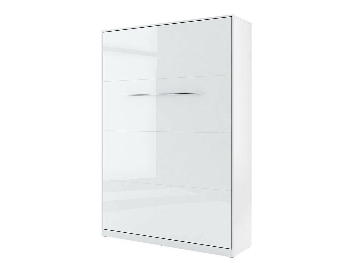 Zidni krevet Concept Pro Lenart III (Belo + Sjajno belo)