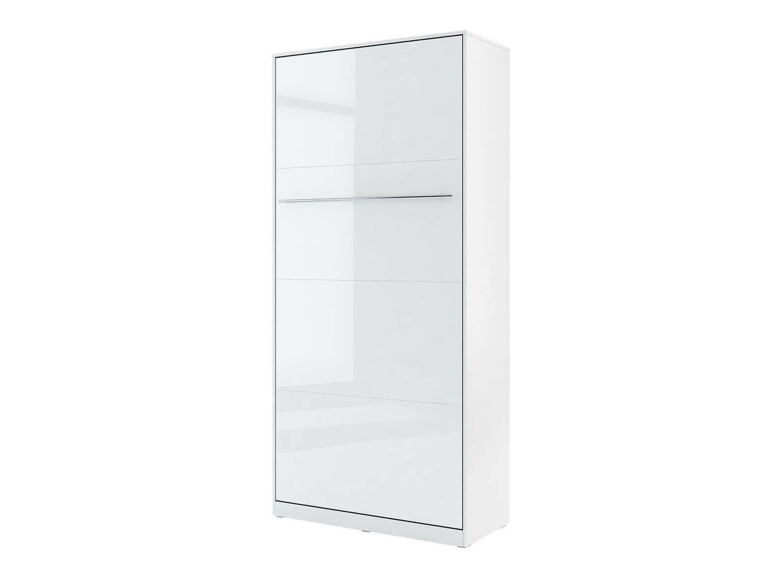 Zidni krevet Concept Pro Lenart III (Belo + Sjajno belo)