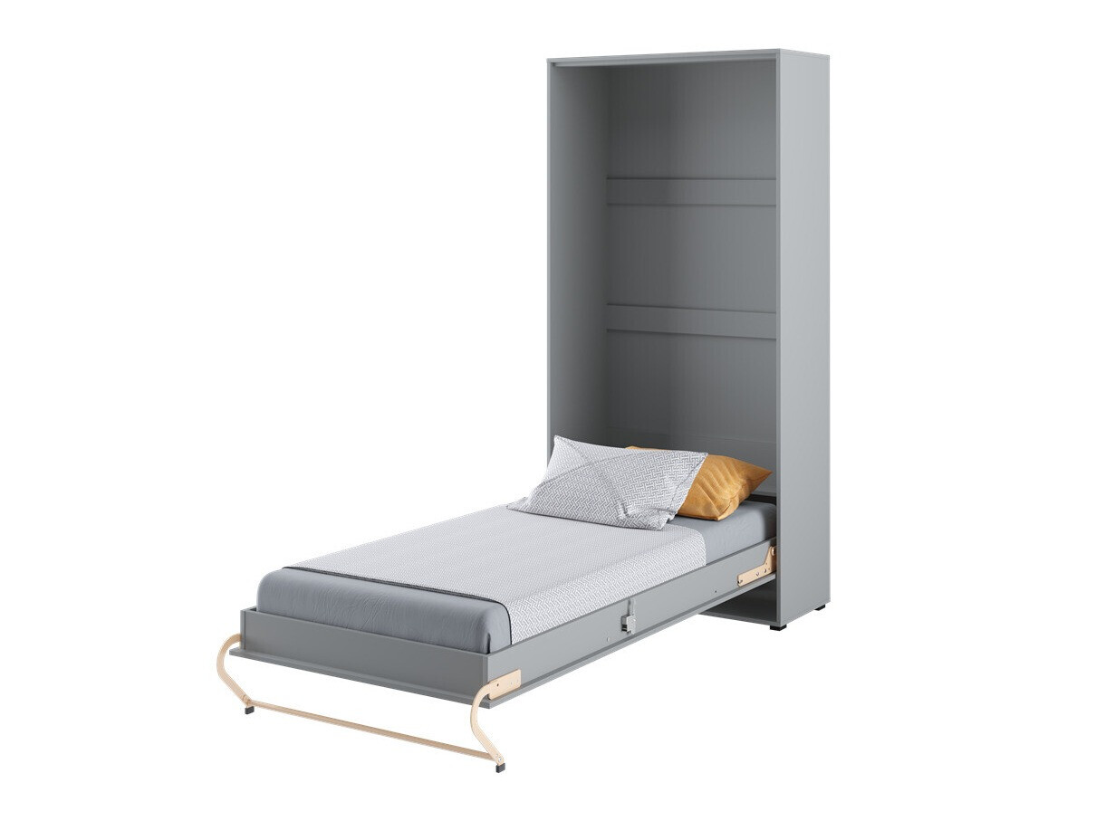 Zidni krevet Concept Pro Lenart Levfere 108 (Sivo)