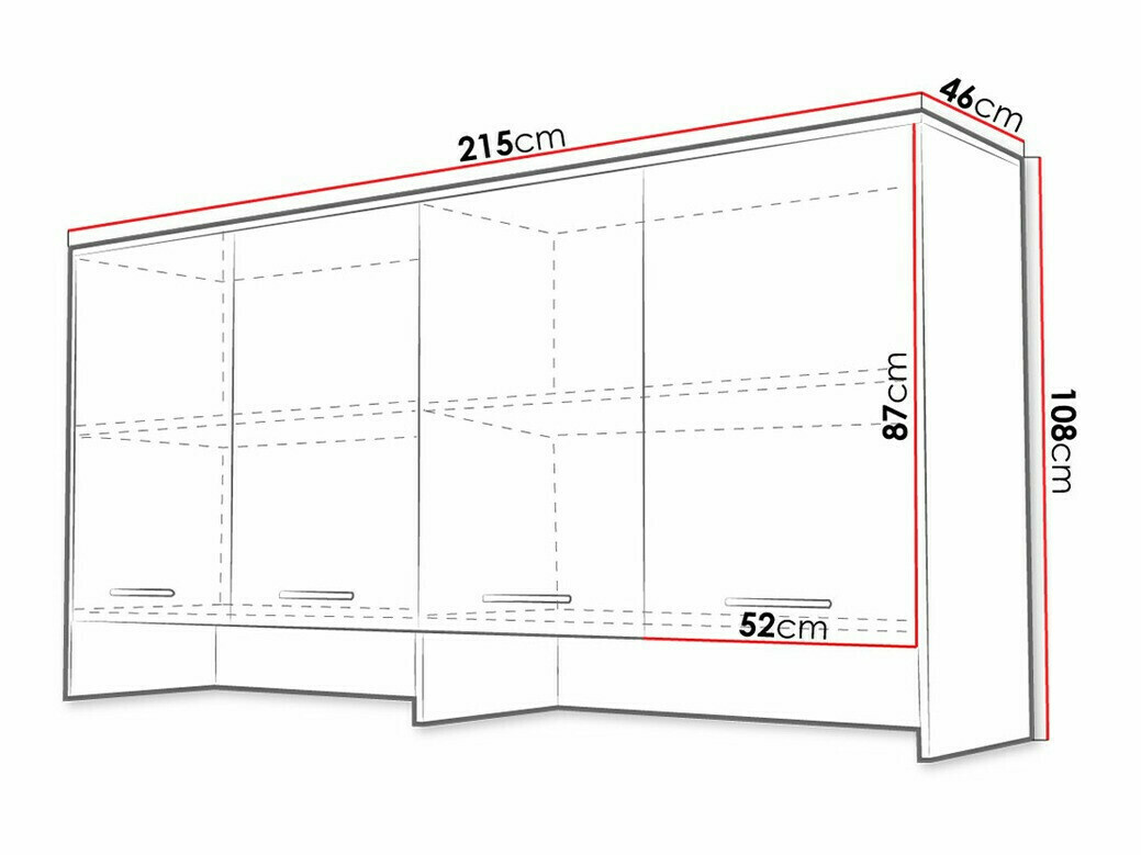 Ormarić Concept Pro Lenart Levfere 114 (Belo)