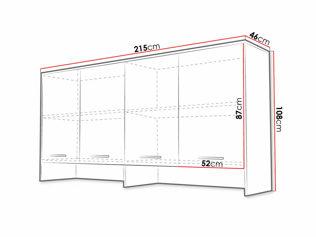 Ormarić Concept Pro Lenart Levfere 114 (Sivo)