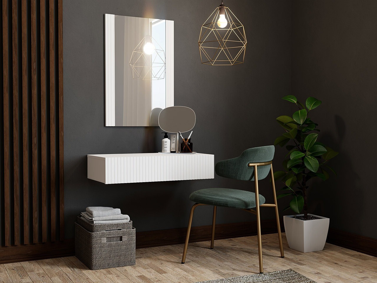 Toaletni sto Dicto (Belo)