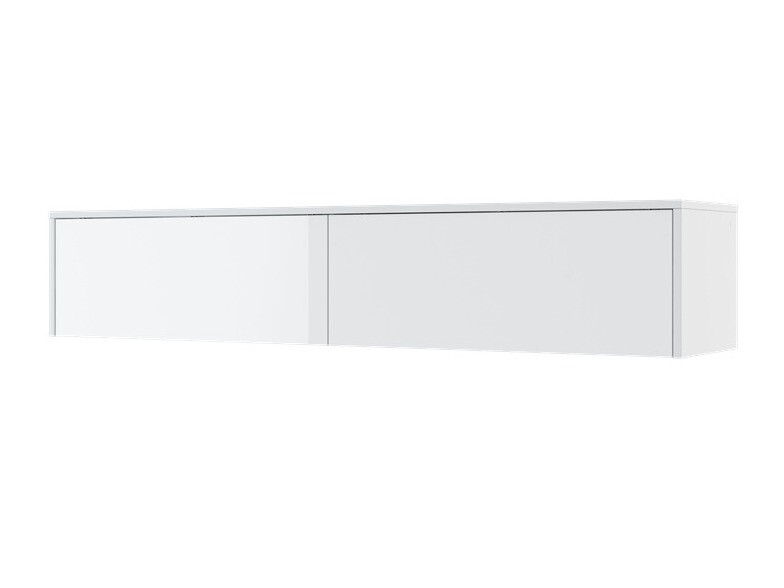 Zidni ormarić Concept Pro Lenart (Sjajno belo + Belo)