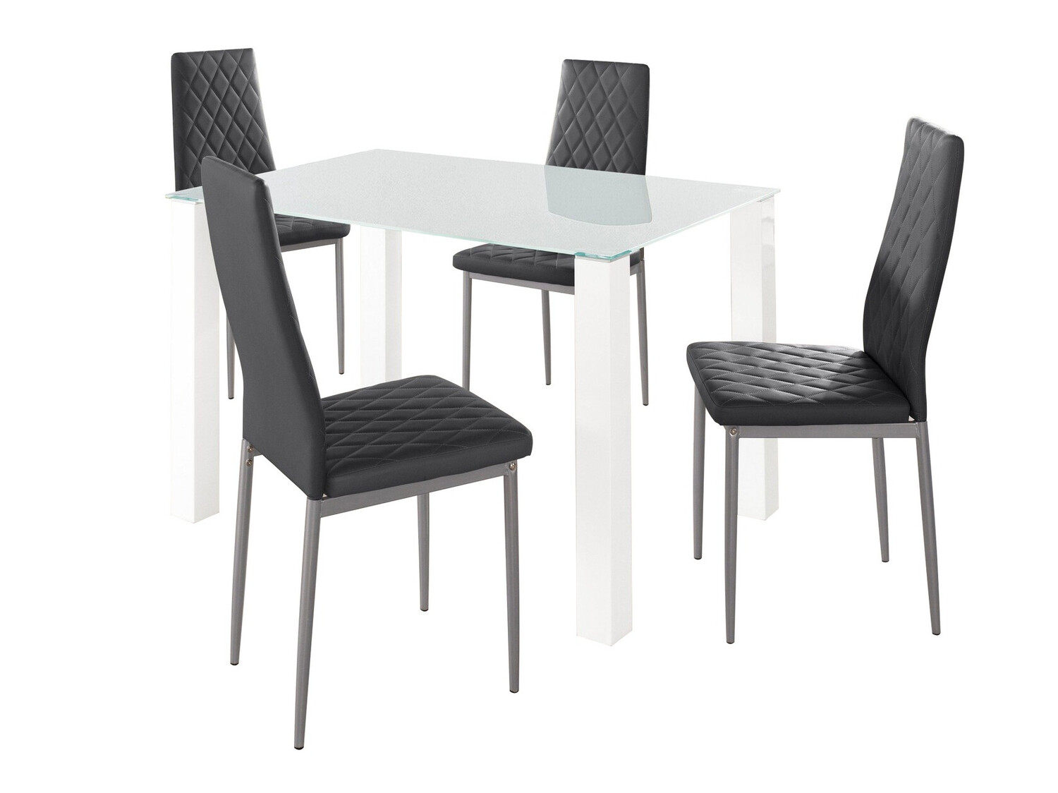 Trpezarijski set Denton 1136 (Crno)