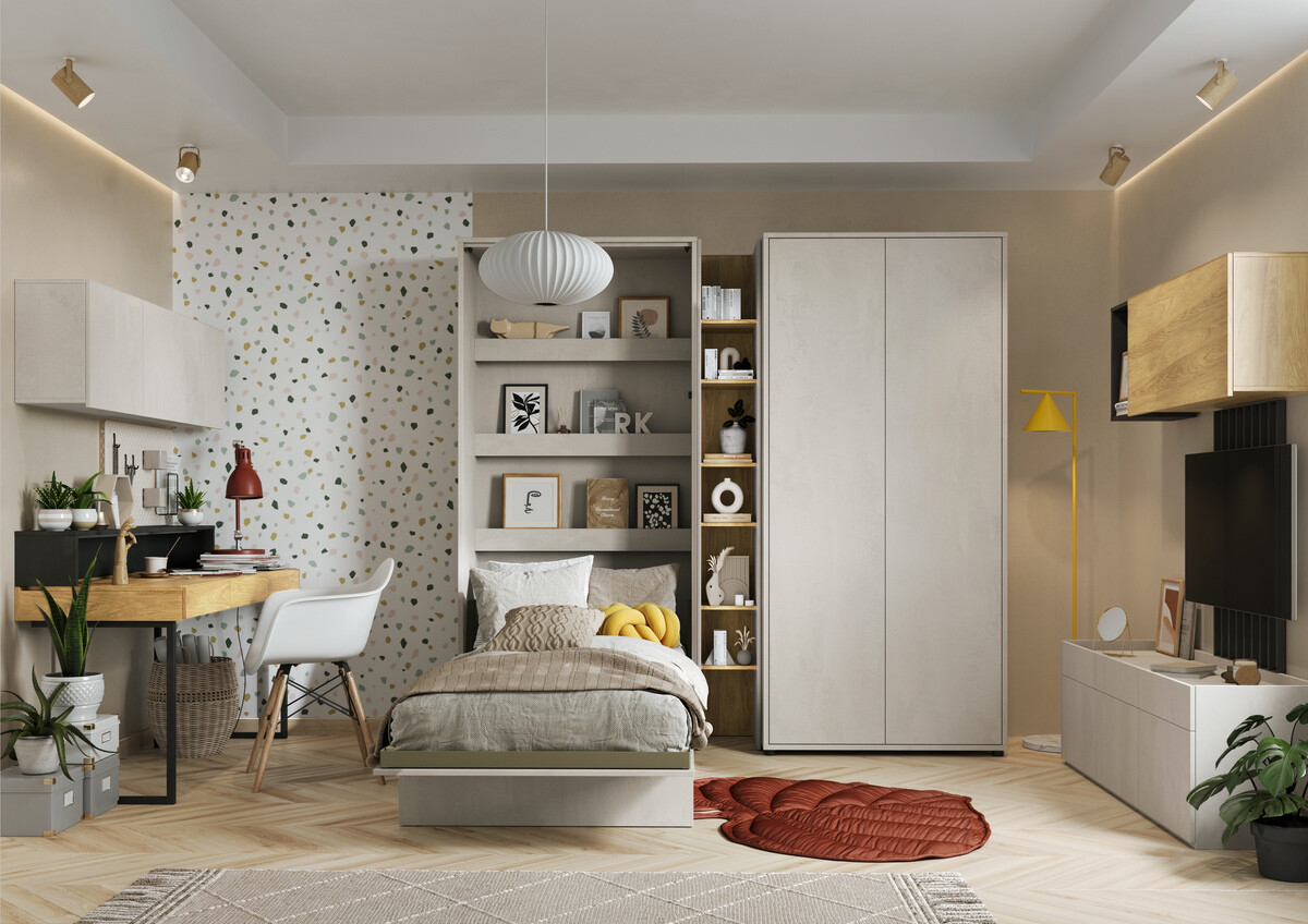 Zidni krevet Concept Pro Lenart I (120 x 200 cm)