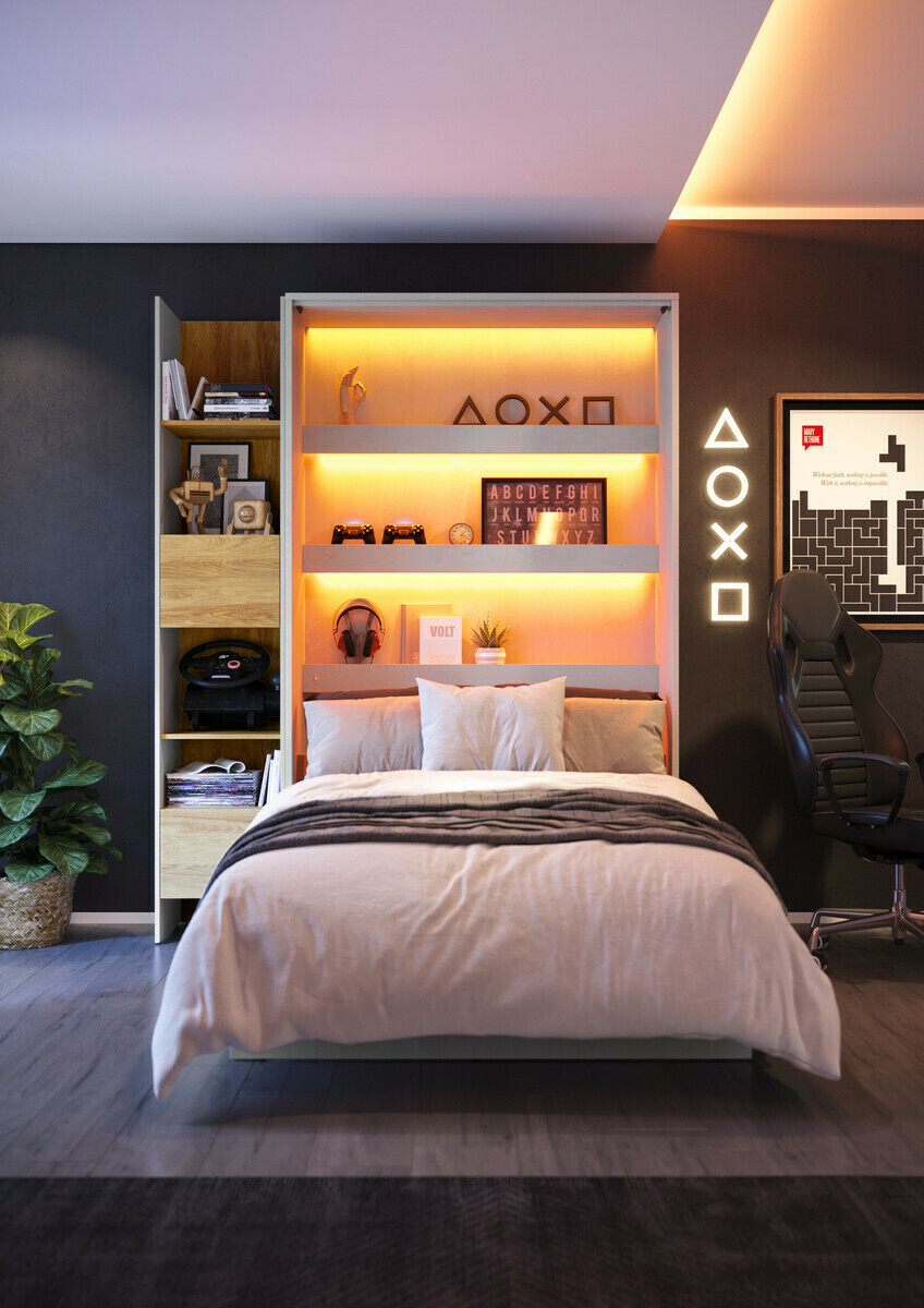 Zidni krevet Concept Pro Lenart Levfere 103 (120 x 200 cm)