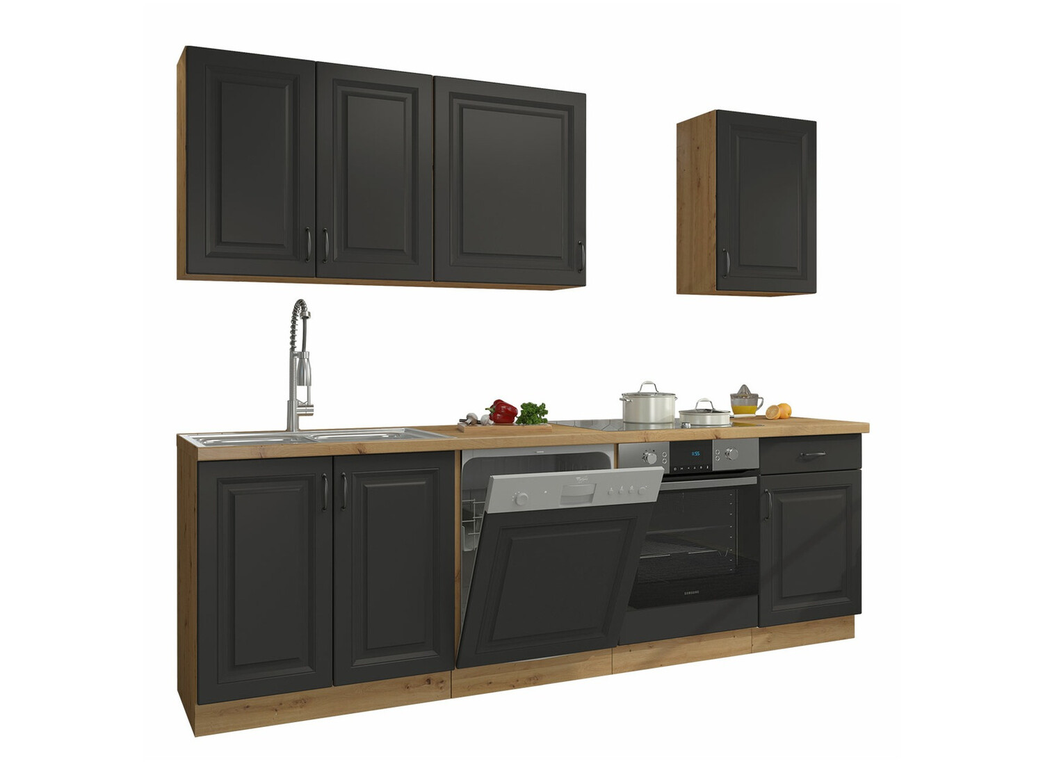 Modularni kuhinjski set Retro Grey 150