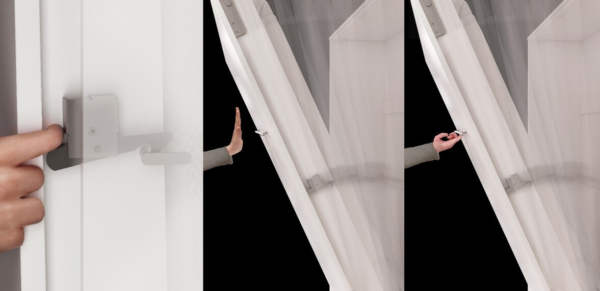 Zidni krevet Concept Pro Lenart Levfere 108 (Sivo)