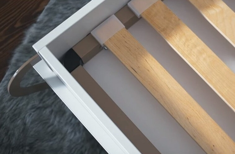 Zidni krevet Concept Pro Lenart Levfere 109 (Belo)