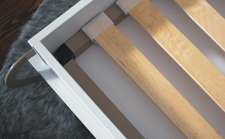 Zidni krevet Concept Pro Lenart Levfere 109 (Sivo)