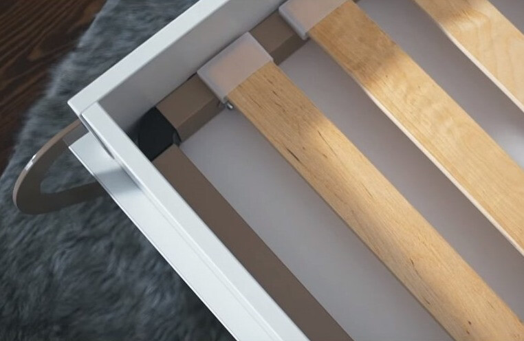 Zidni krevet Concept Pro Lenart Levfere 109 (Sivo)