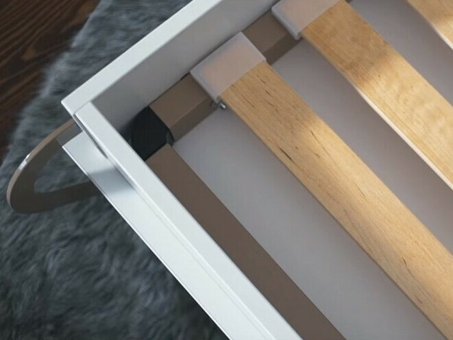 Zidni krevet Concept Pro Lenart Levfere 136 (Sivo)