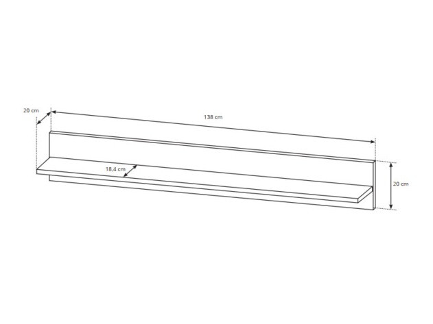 Set za dnevnu sobu Novbela 113 (Belo + Sjajno belo + Unuk hrast)