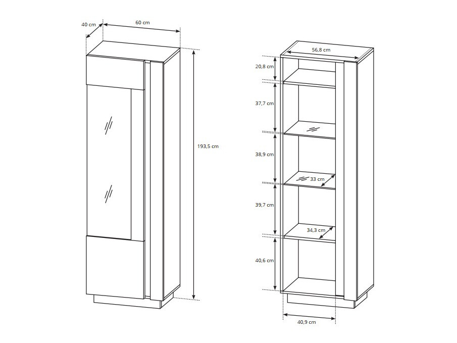 Set za dnevnu sobu Novbela 113 (Belo + Sjajno belo + Unuk hrast)
