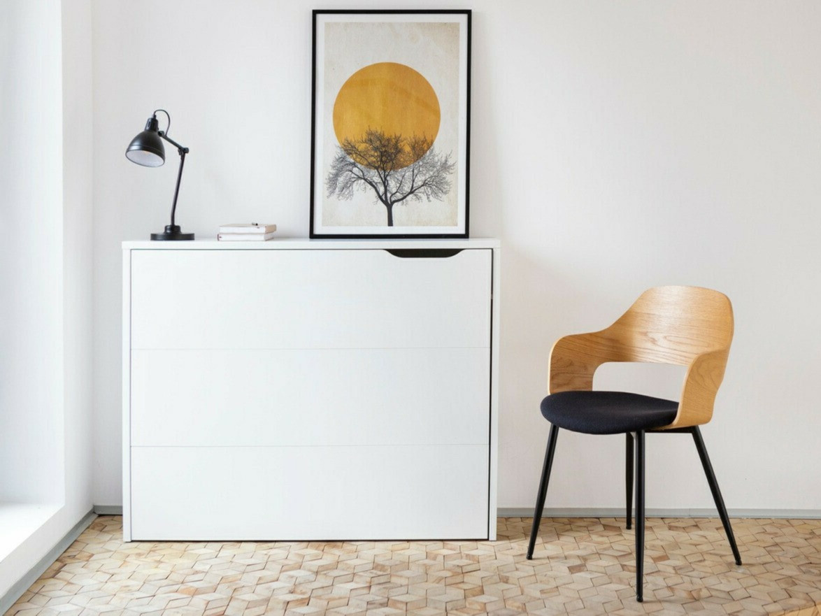 Ugaoni kancelarijski sto Concept Pro Lenart Levfere 101 (Belo + Sjajno belo)