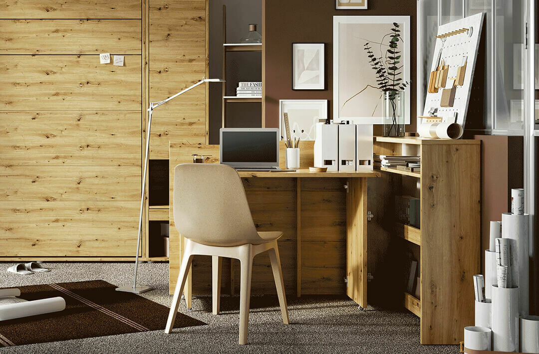 Ugaoni kancelarijski sto Concept Pro Lenart Levfere 101 (Zanatski hrast)