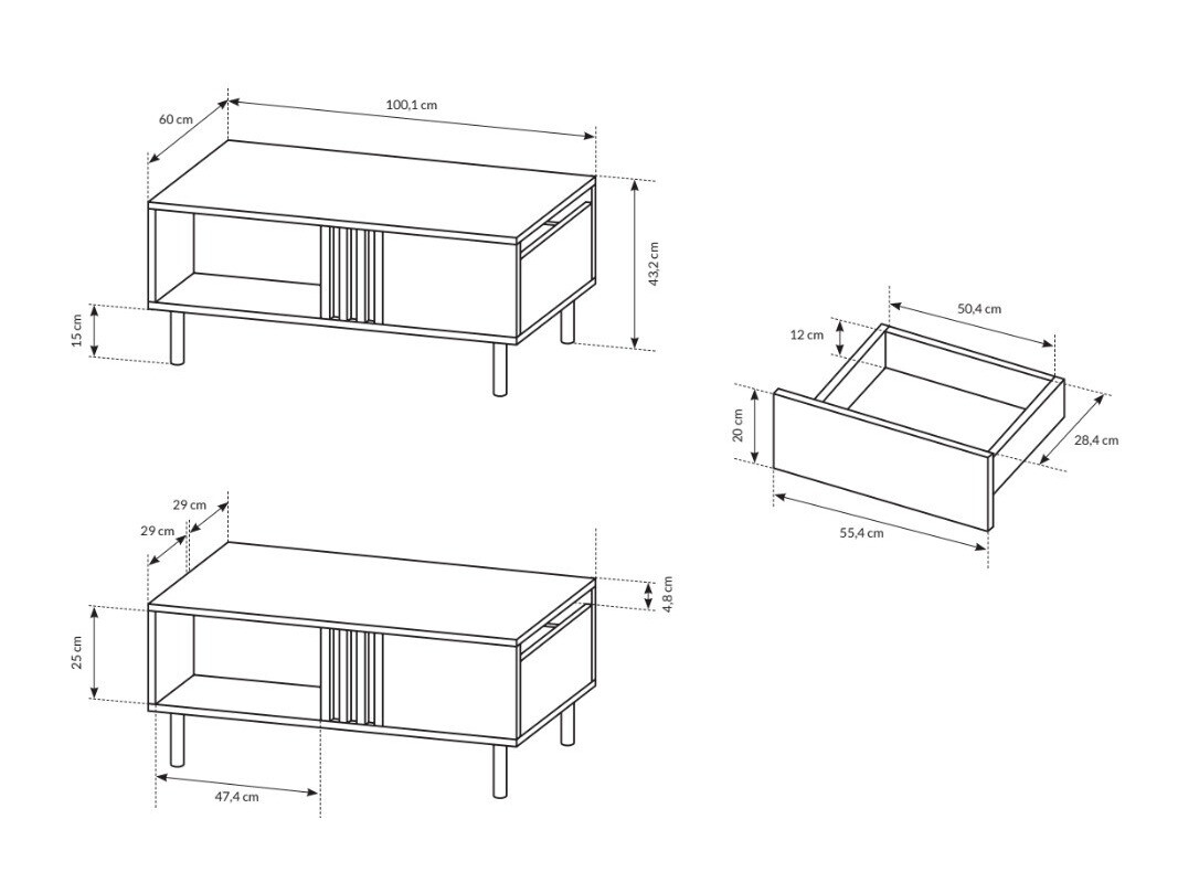 Stočić za kafu Sevcalu 103