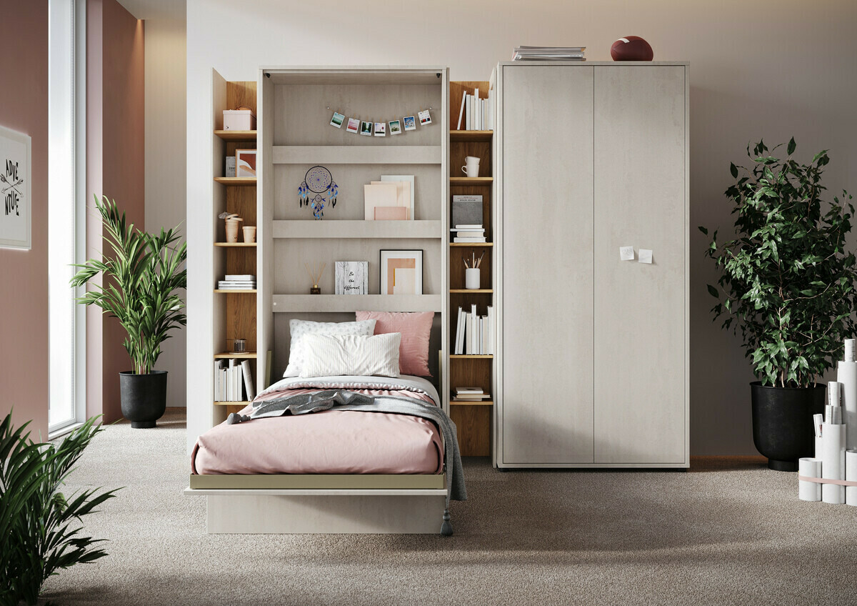 Zidni krevet Concept Pro Lenart I (90 x 200 cm)