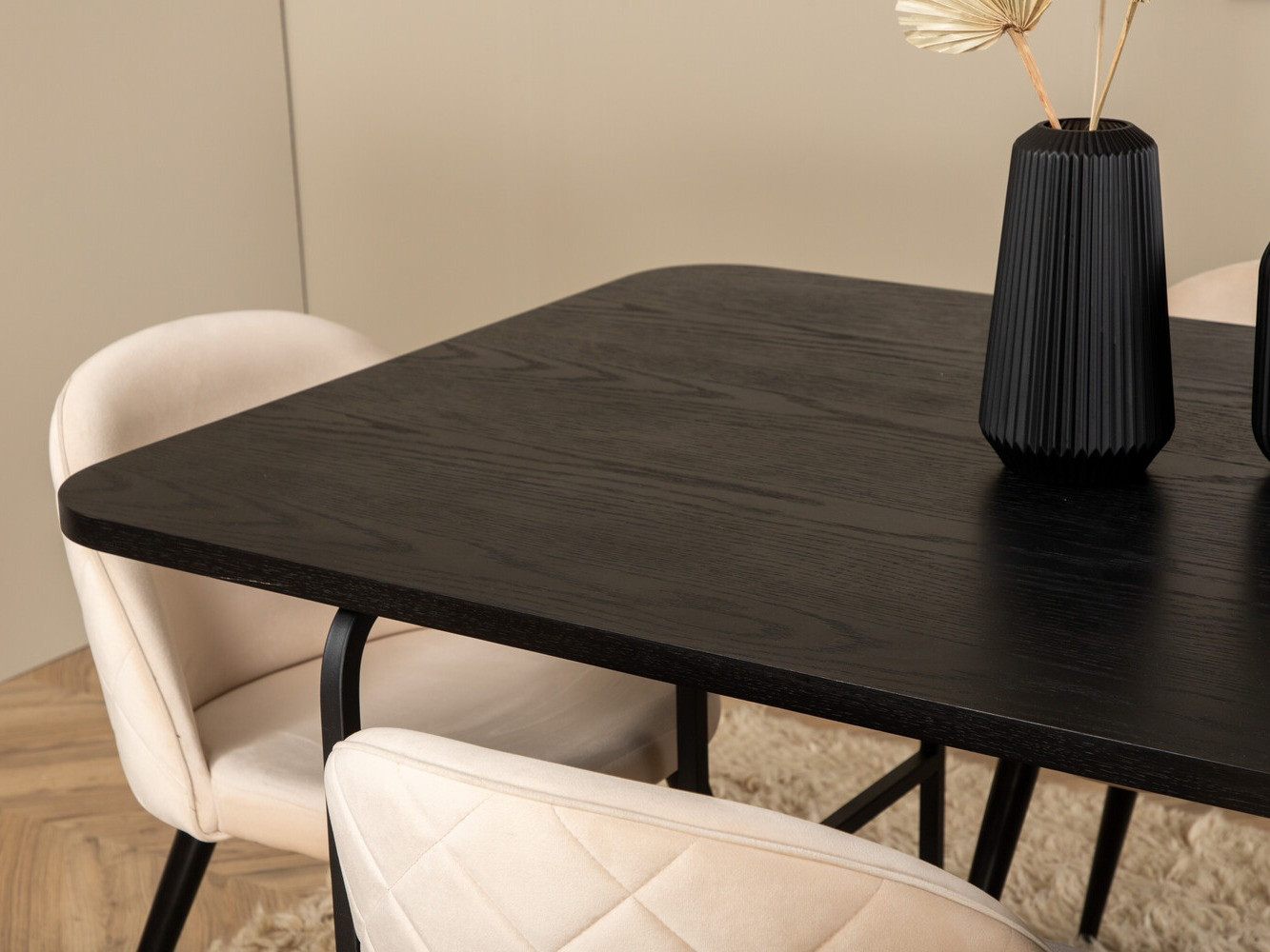 Trpezarijski set Dallas 2784 (Krem + Crno)