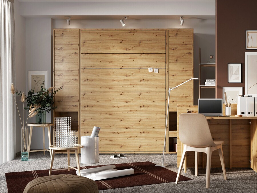 Zidni krevet Concept Pro Lenart Levfere 102 (Artisan hrast)