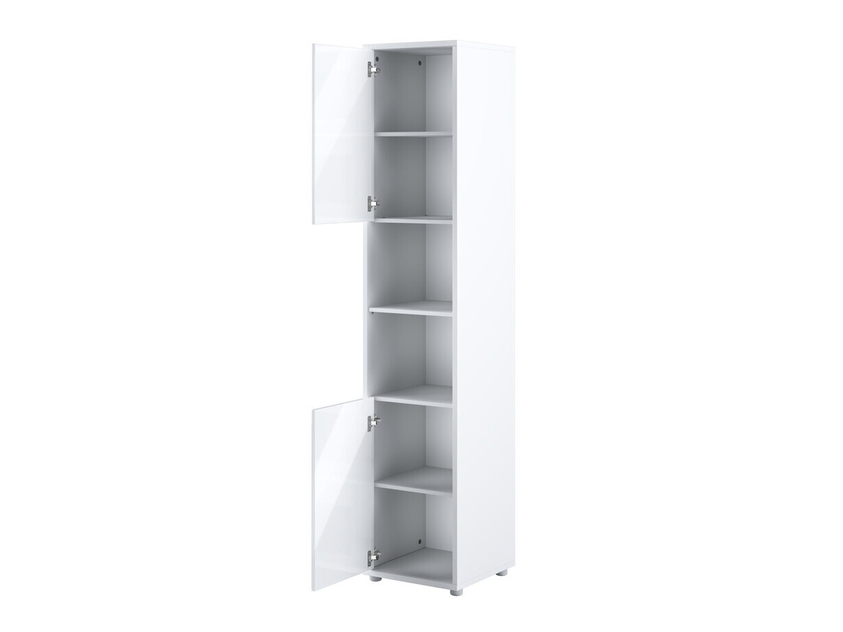 Set nameštaja Concept Pro Lenart Levfere 144 (Sjajno belo + Belo)