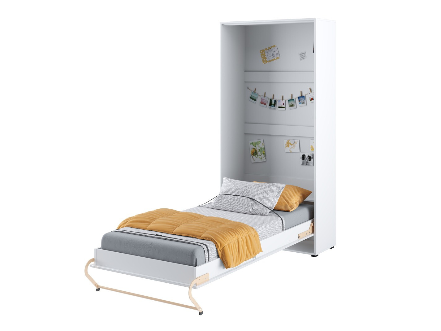 Set nameštaja Concept Pro Lenart XI (Sjajno belo + Belo)