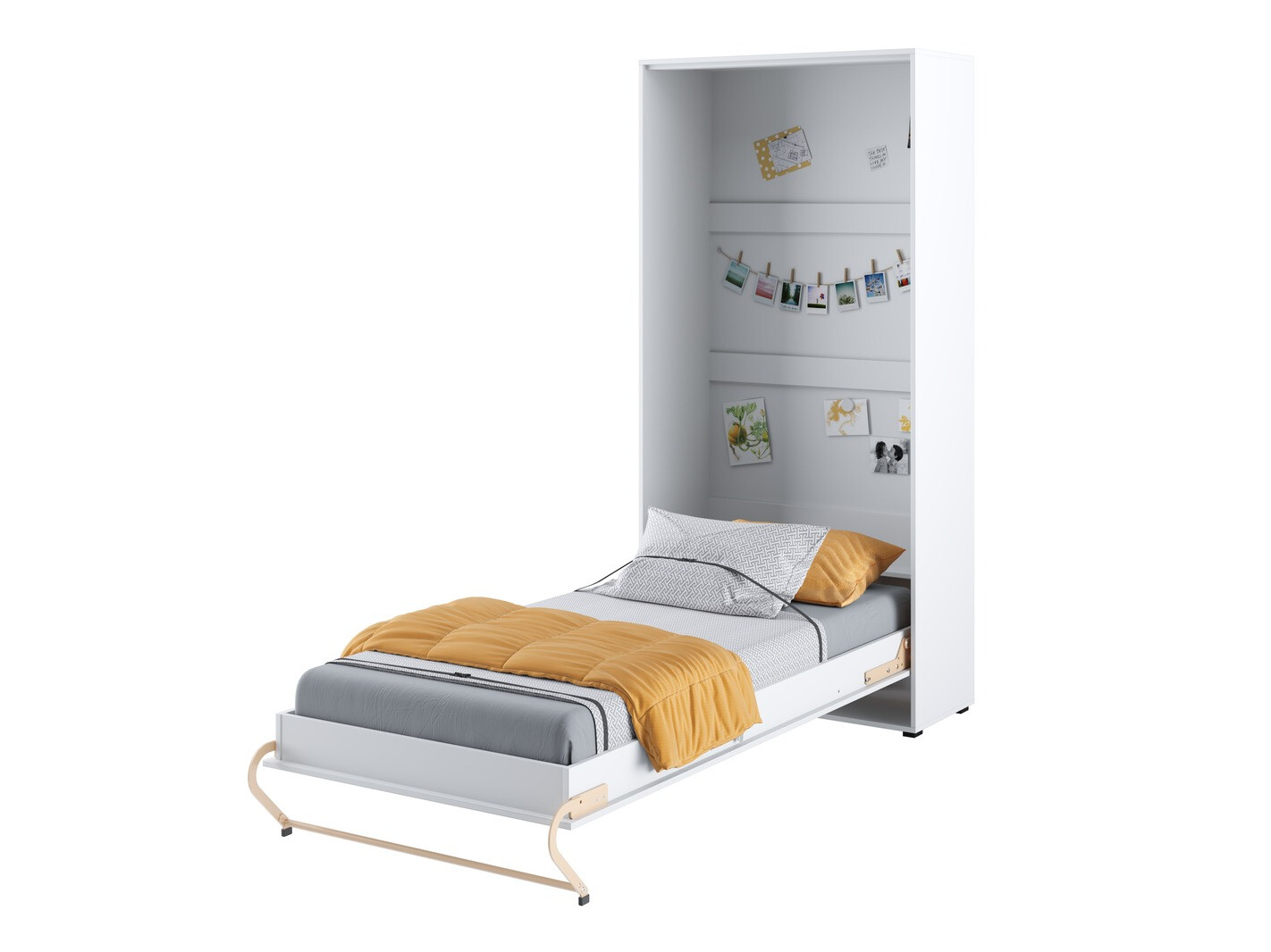 Set nameštaja Concept Pro Lenart XI (Sjajno belo + Belo)