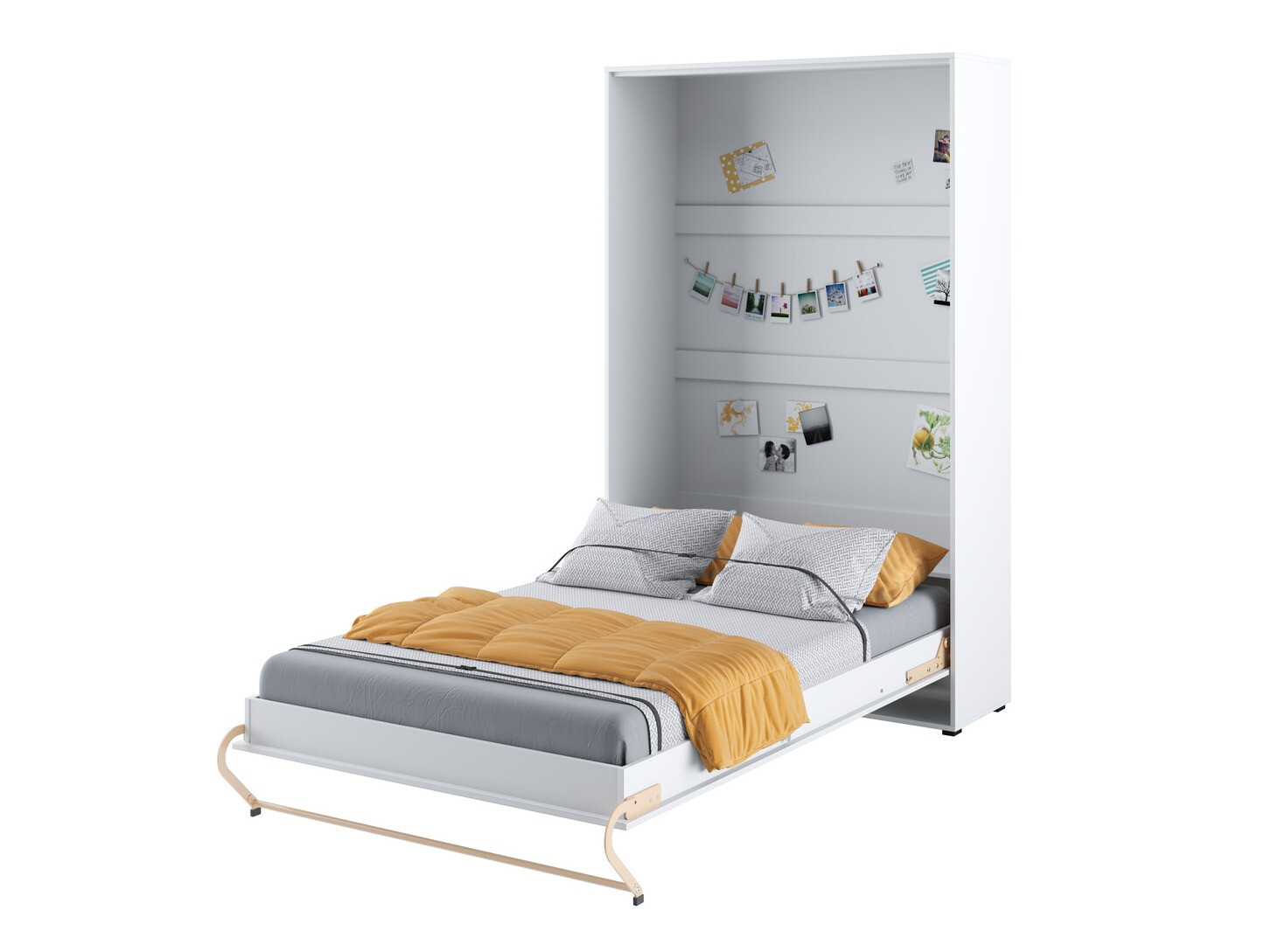 Set nameštaja Concept Pro Lenart XI (Sjajno belo + Belo)