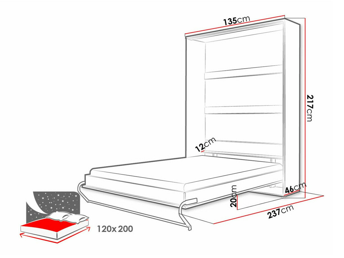 Set nameštaja Concept Pro Lenart XI (Sjajno belo + Belo)