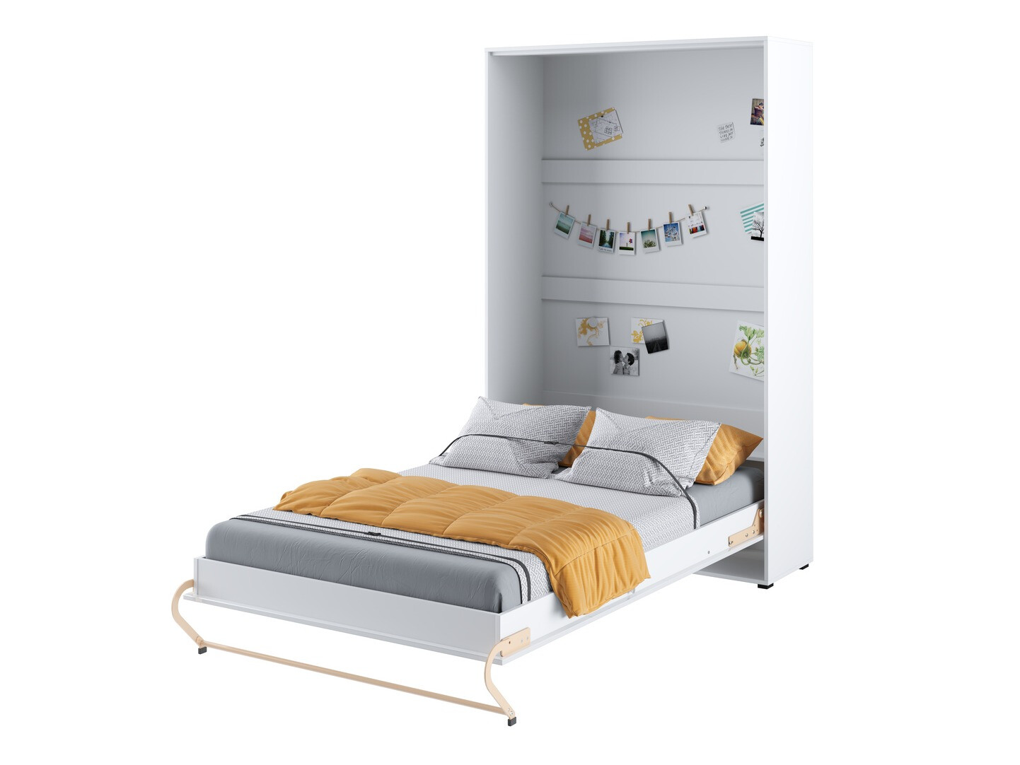 Set nameštaja Concept Pro Lenart XI (Sjajno belo + Belo)