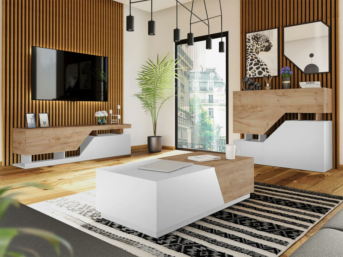 Ormarić Comfivo Daldune 101 (Вотан храст + Belo)