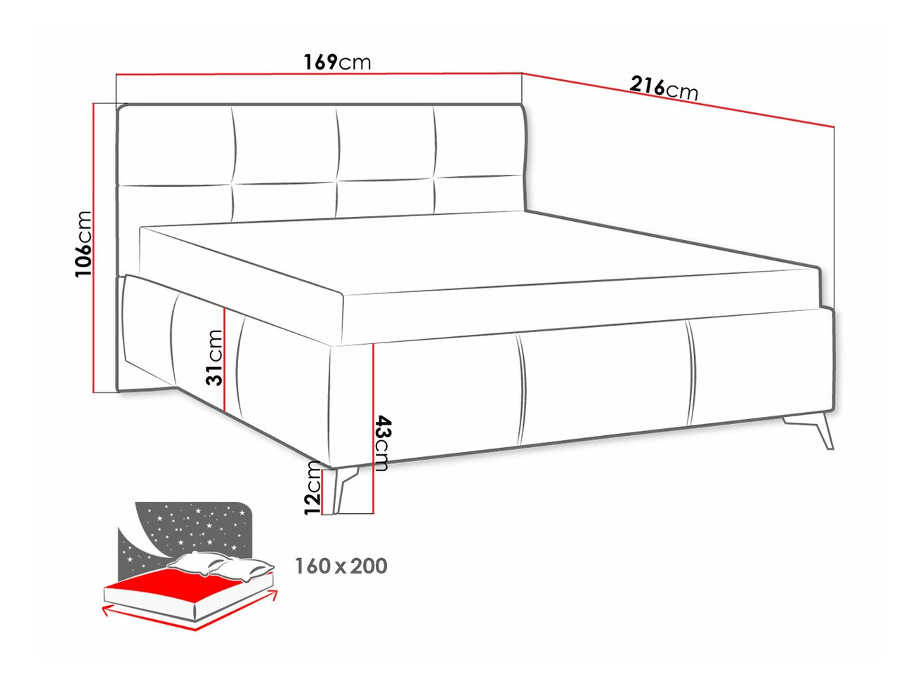 Krevet ComfiDream 172 (Fresh 01)
