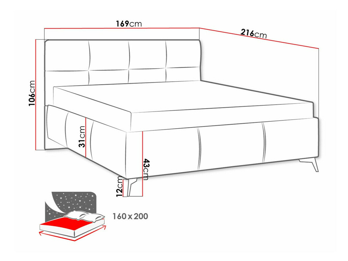 Krevet ComfiDream 172 (Fresh 13)