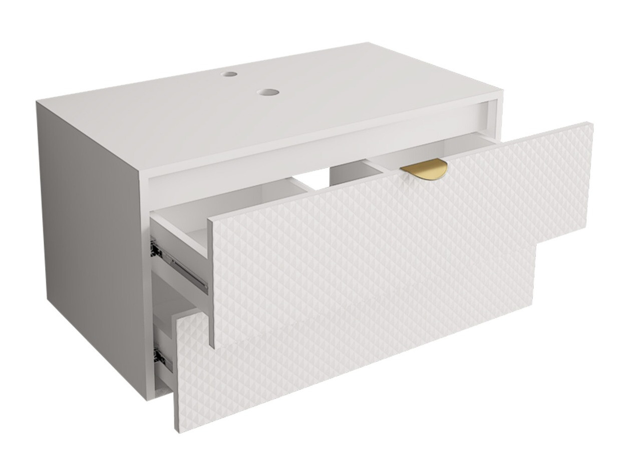 Viseći kupatilski element za lavabo Fenenou 101 (Crno)