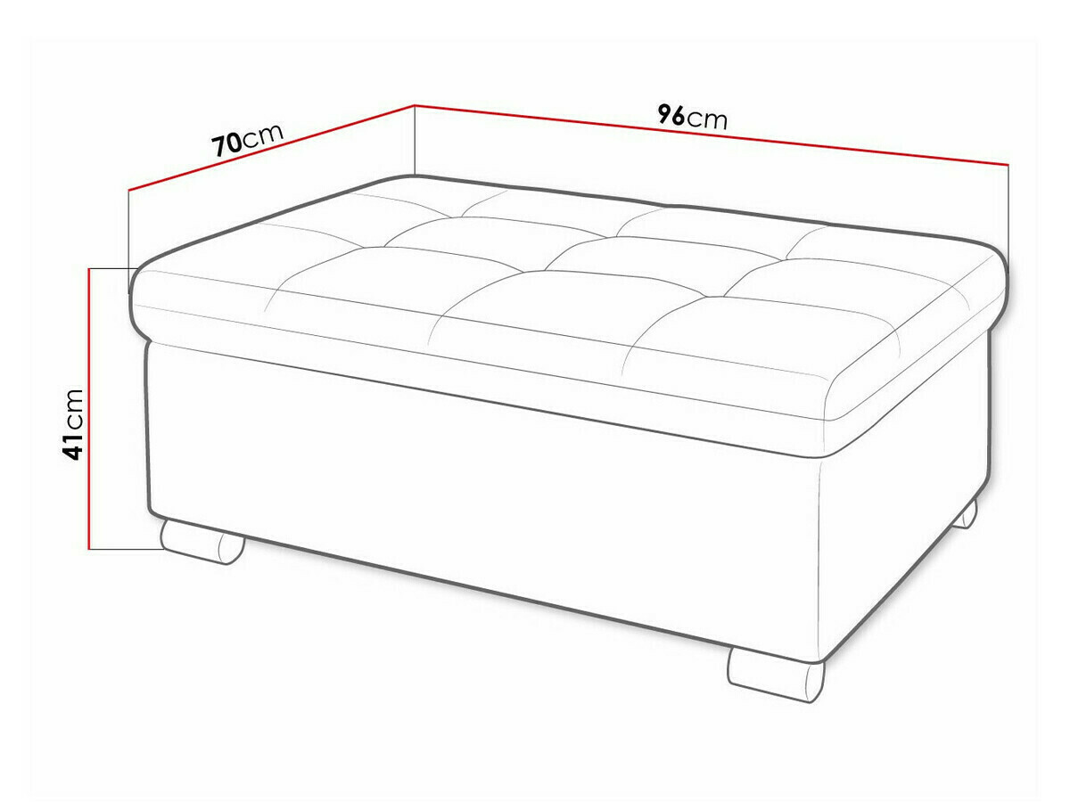 Tapacirana klupa Comfivo 118 (Venus Velvet 2927 + Miu 2041)