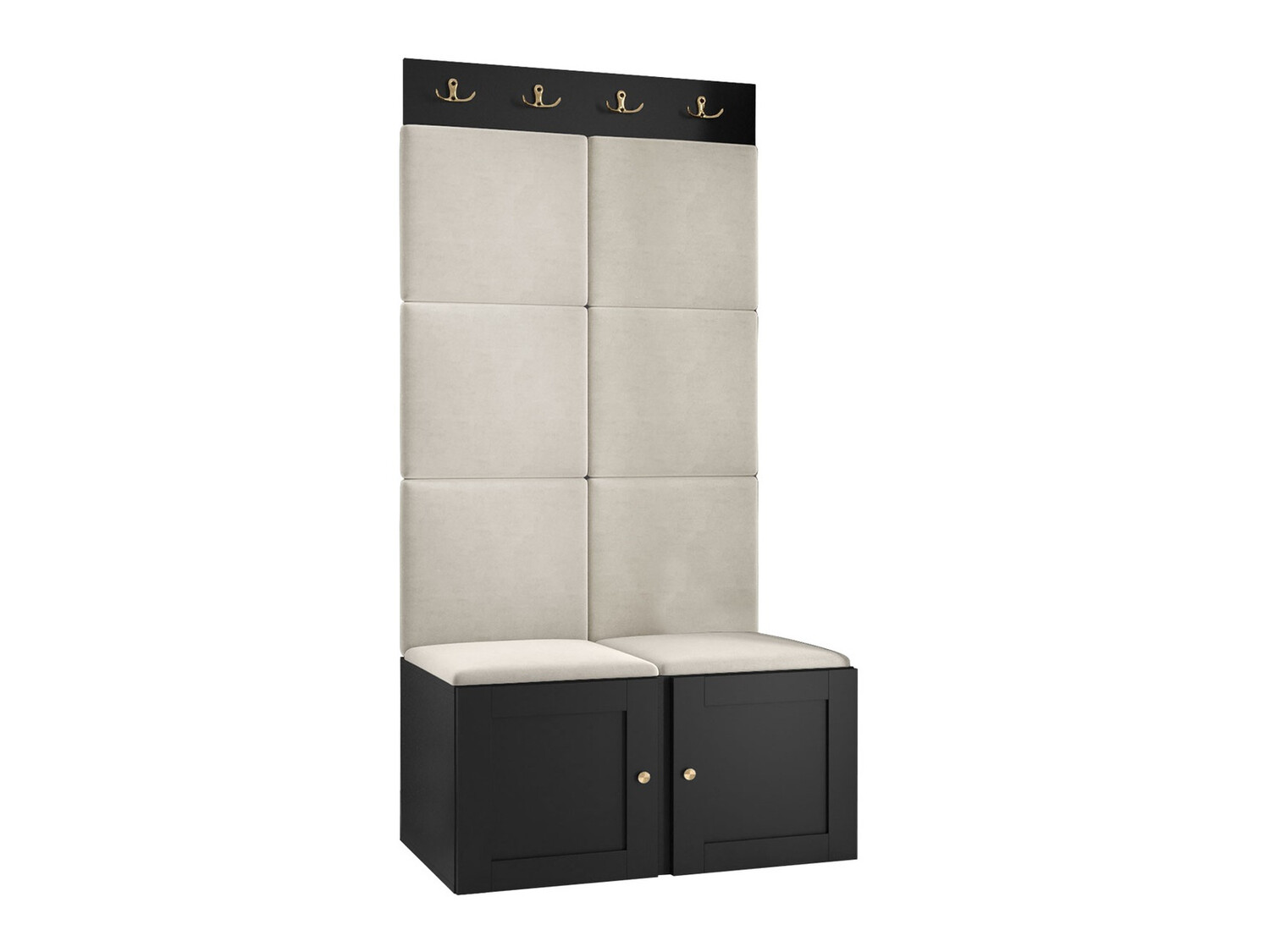 Set za hodnik Hartford 375 (Crno)