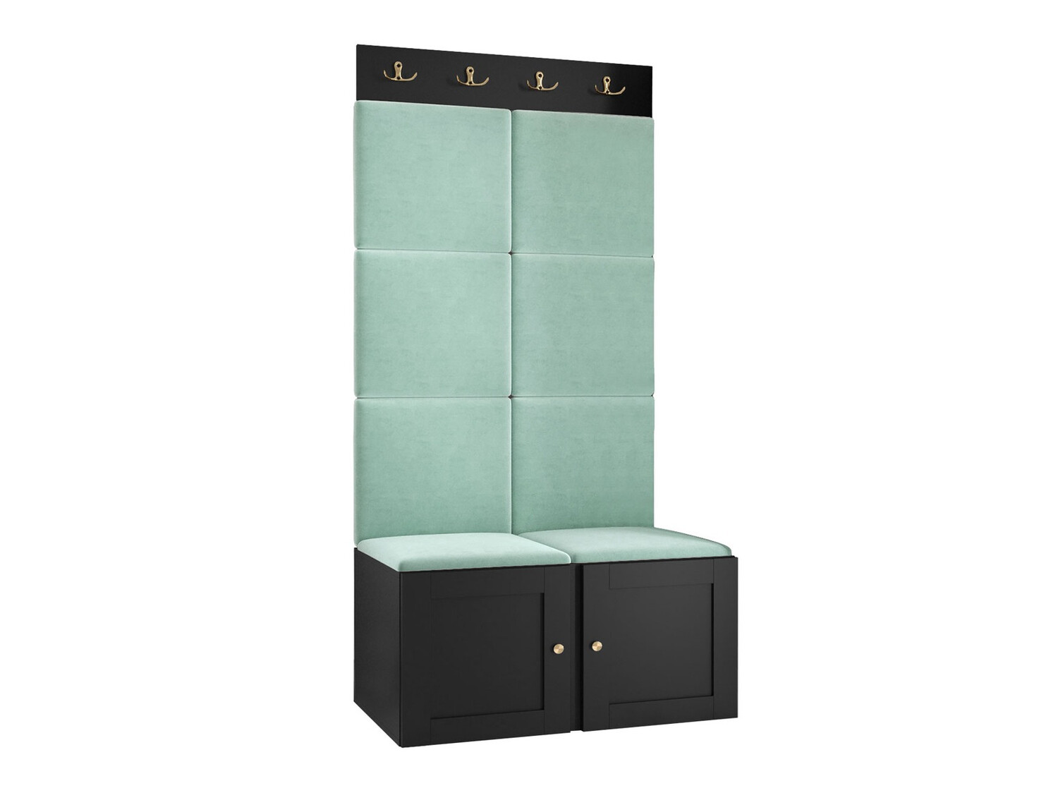 Set za hodnik Hartford 375 (Crno)