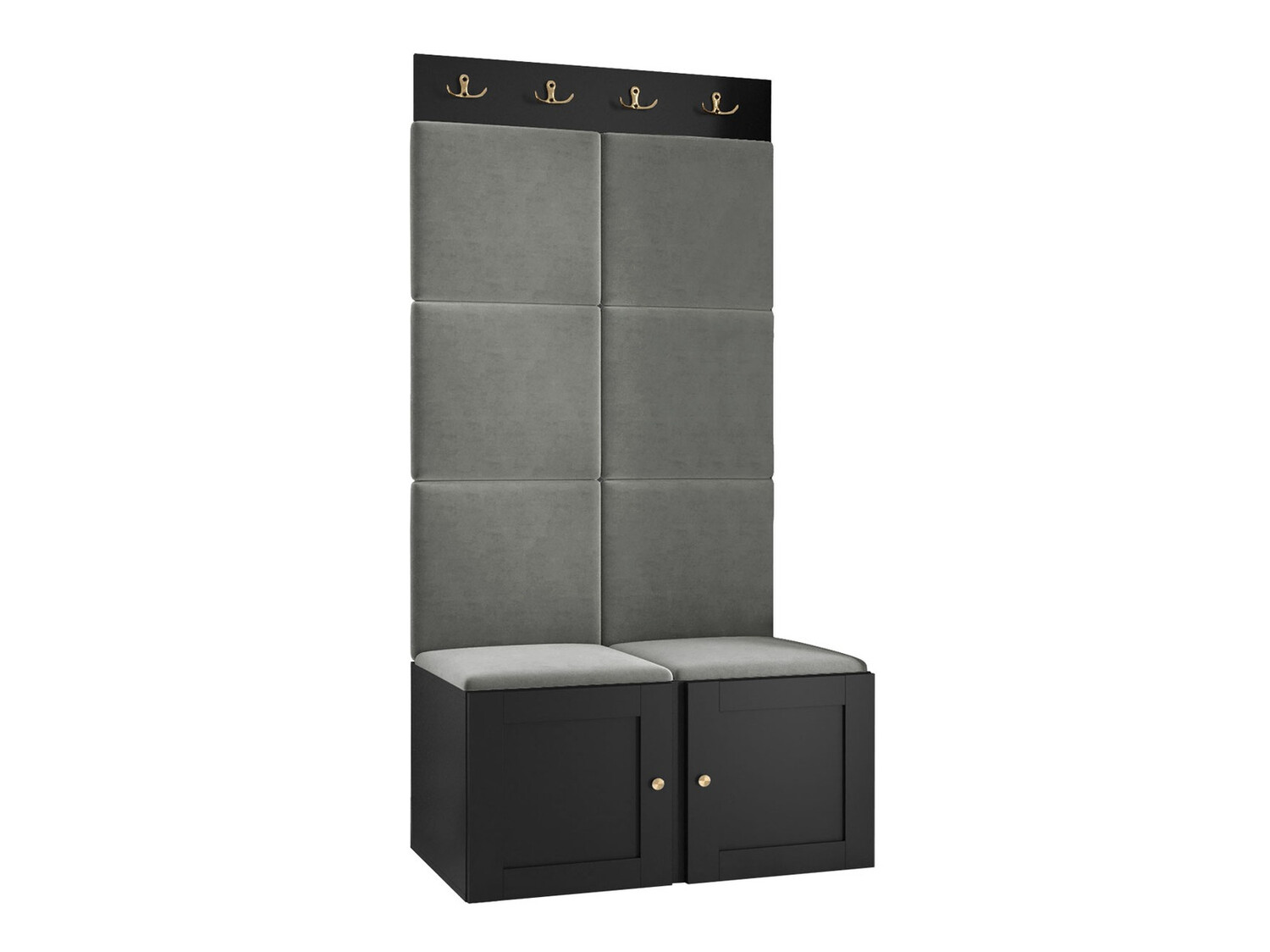 Set za hodnik Hartford 375 (Crno)