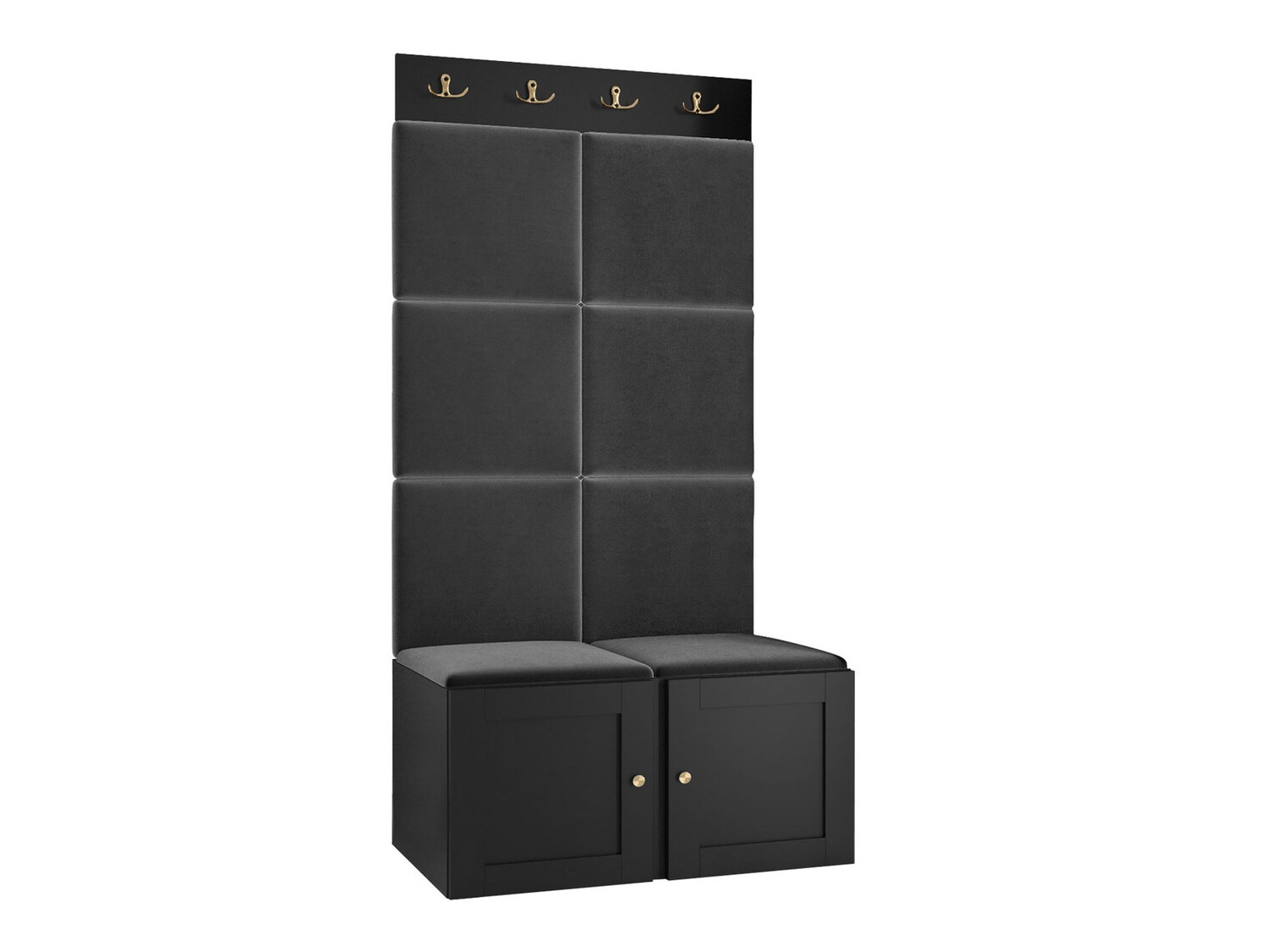 Set za hodnik Hartford 375 (Crno)