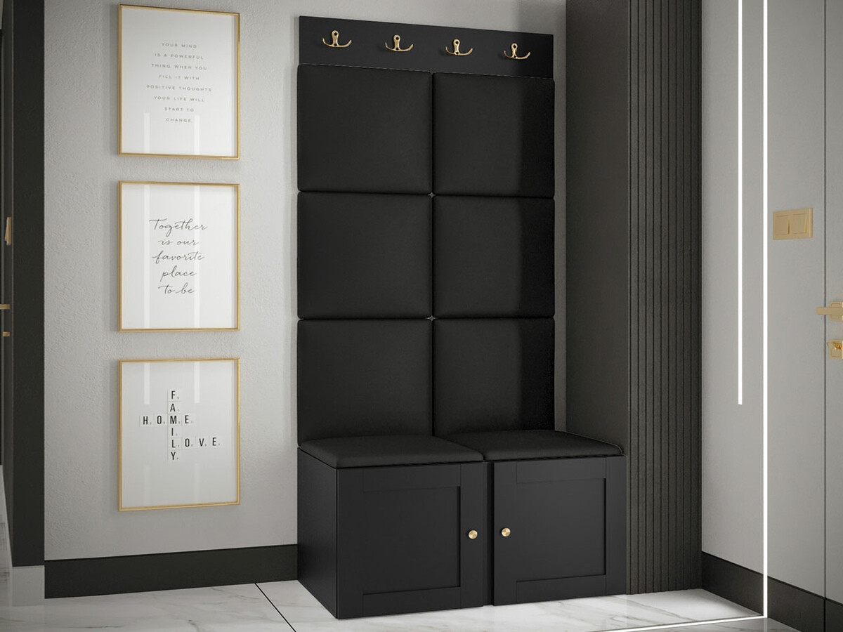 Set za hodnik Hartford 375 (Crno)