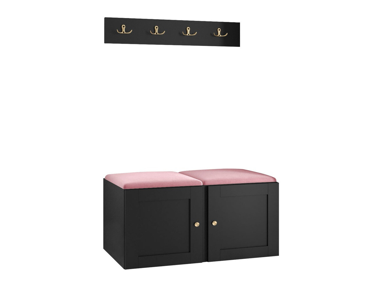 Set za hodnik Hartford 376 (Crno)