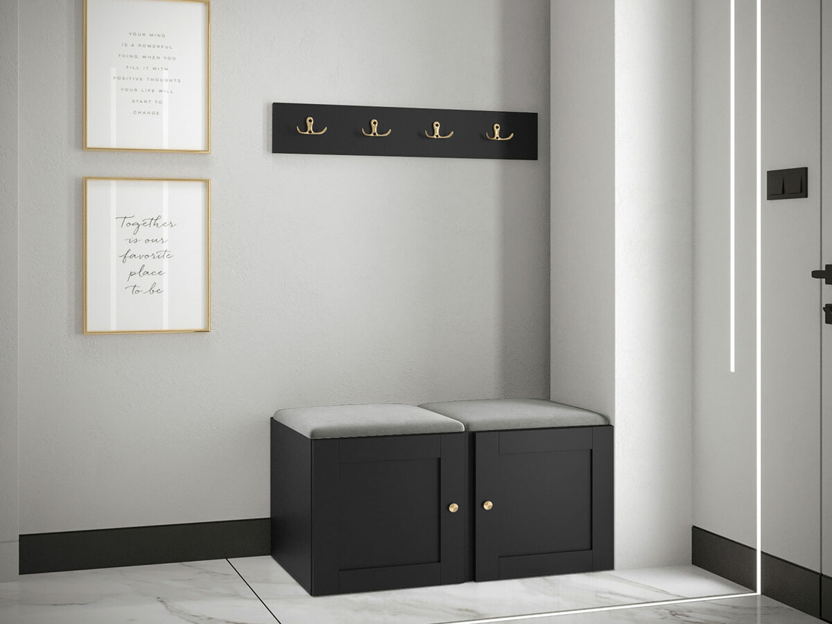 Set za hodnik Hartford 376 (Crno)