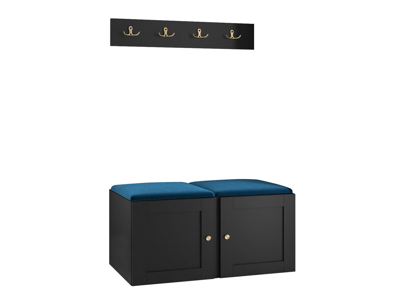 Set za hodnik Hartford 376 (Crno)