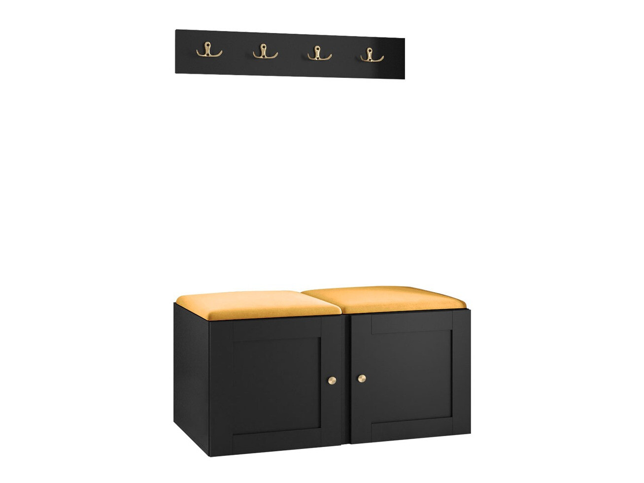 Set za hodnik Hartford 376 (Crno)