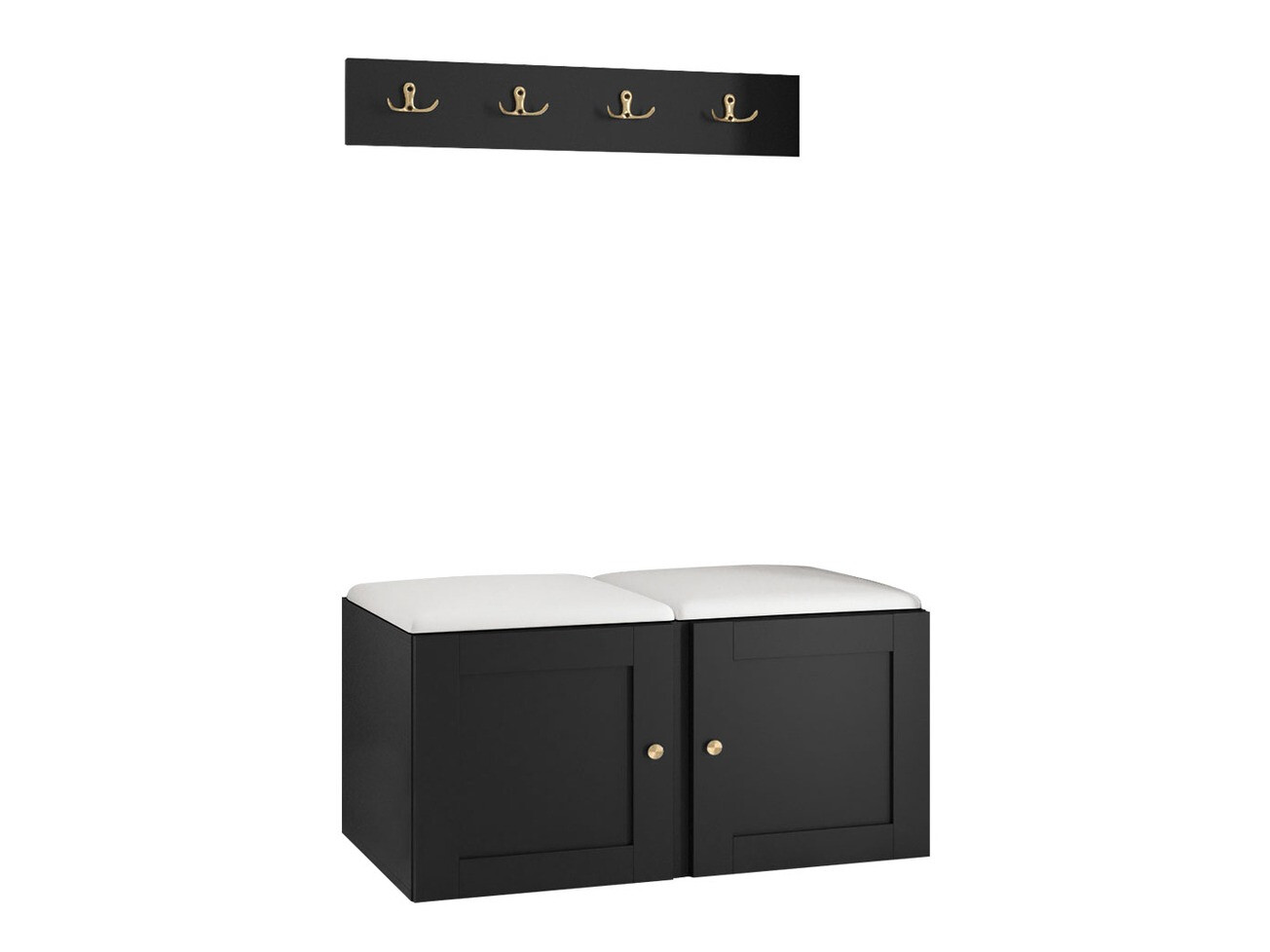 Set za hodnik Hartford 376 (Crno)