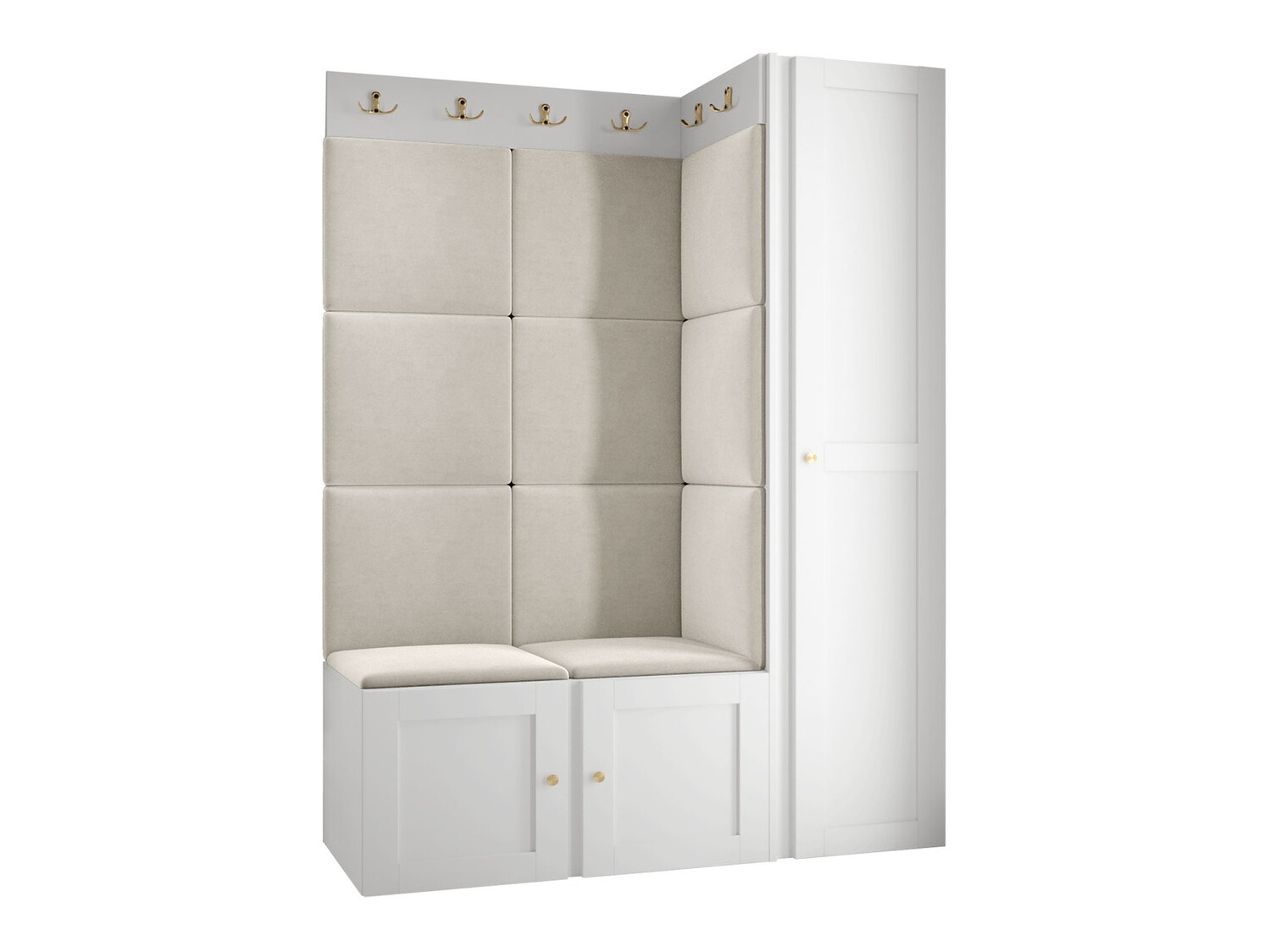 Set za hodnik Hartford 377 (Belo)