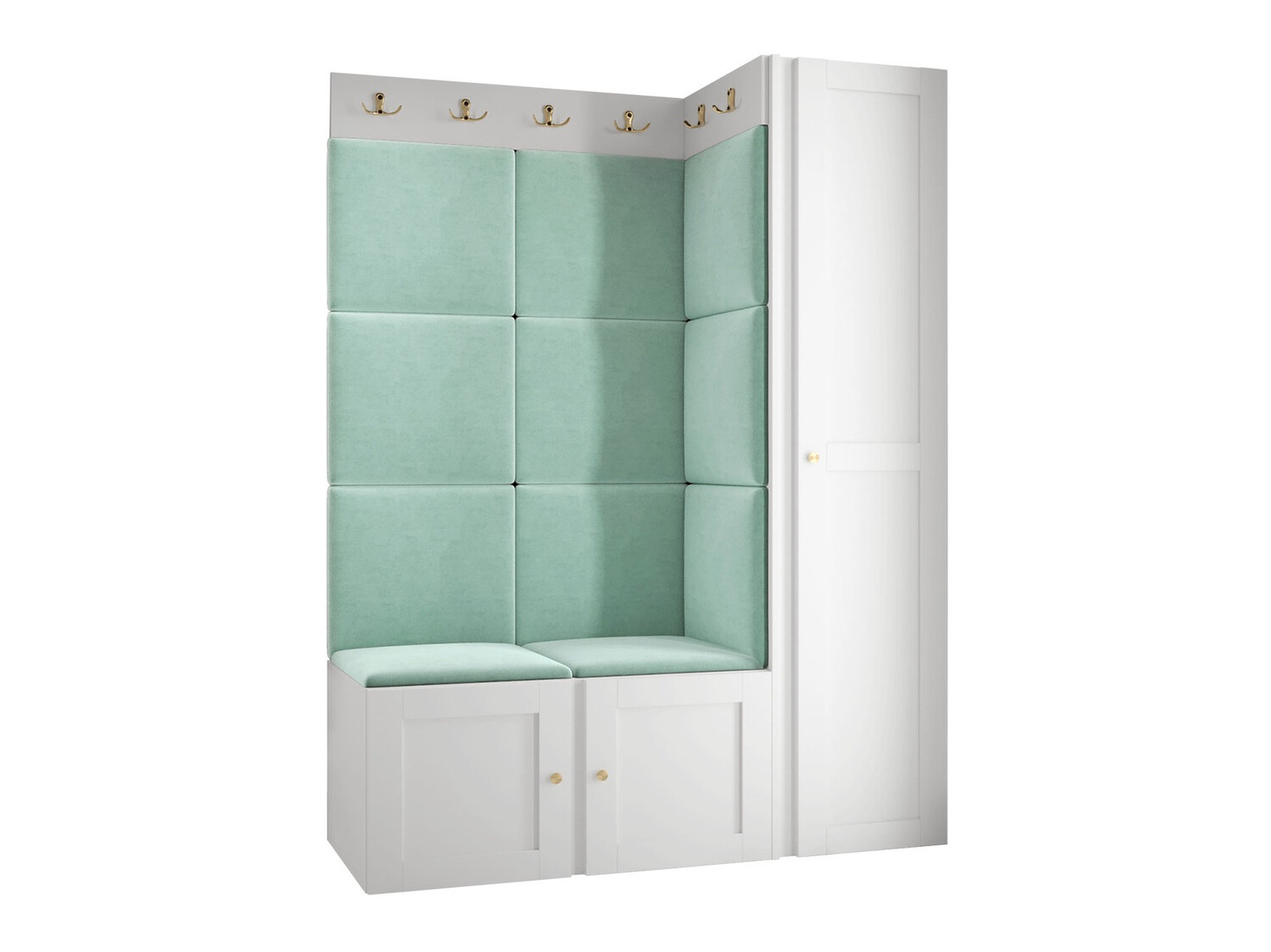 Set za hodnik Hartford 377 (Belo)