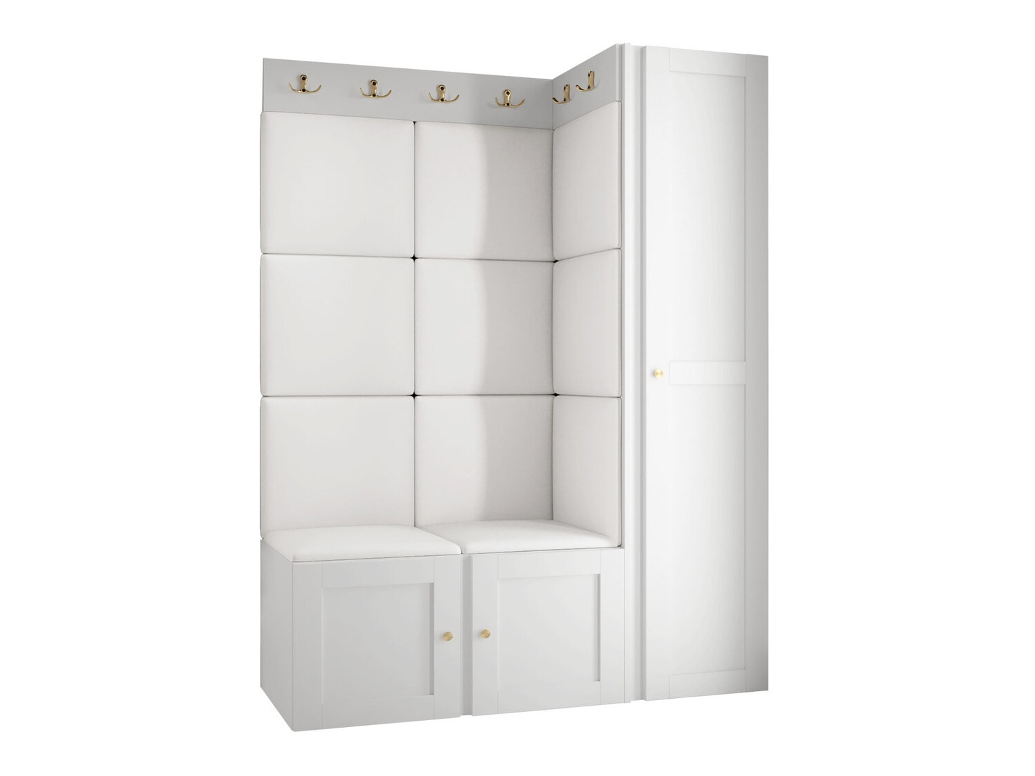 Set za hodnik Hartford 377 (Belo)